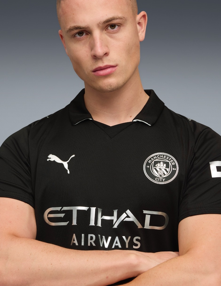 Jersey de Manchester City visitante manga corta   para hombre 3