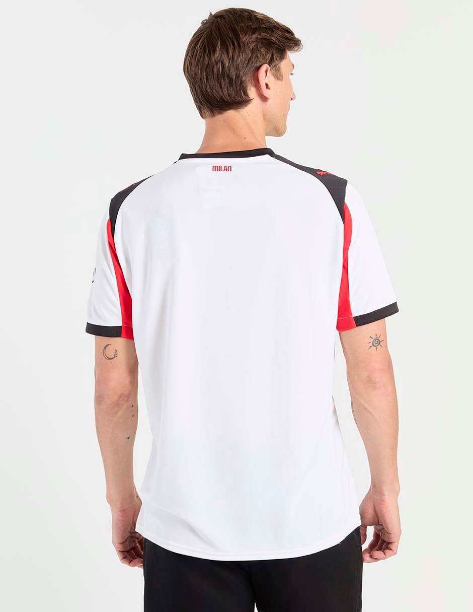 Jersey de AC Milan visitante manga corta   para hombre 2
