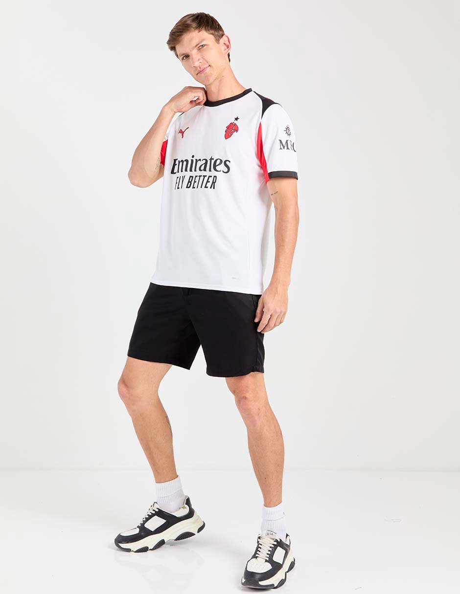 Jersey de AC Milan visitante manga corta   para hombre 3