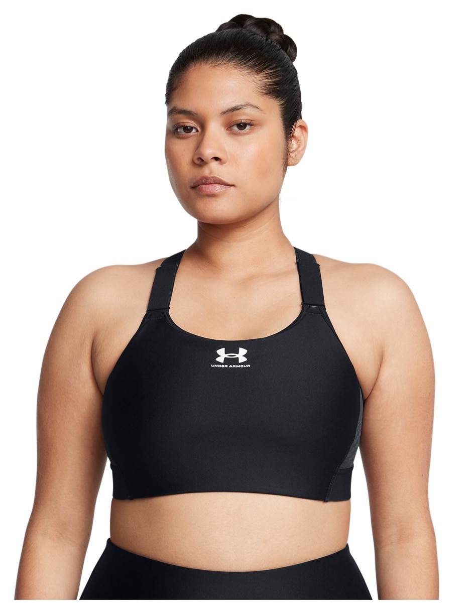 Top deportivo Ua Heatgear High para entrenamiento mujer