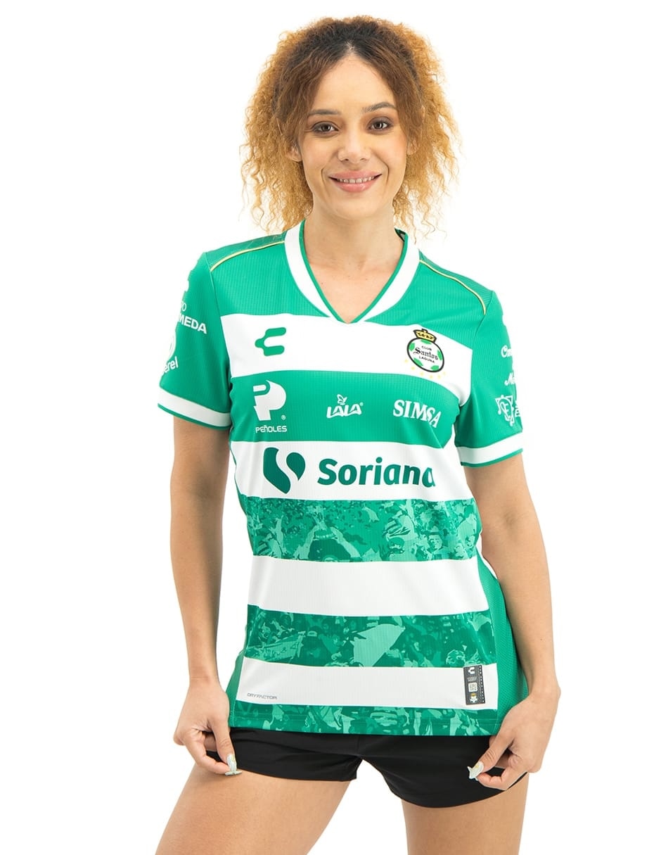 Jersey de Club Santos Laguna local manga corta para mujer Jersey de Club Santos Laguna local manga corta para mujer