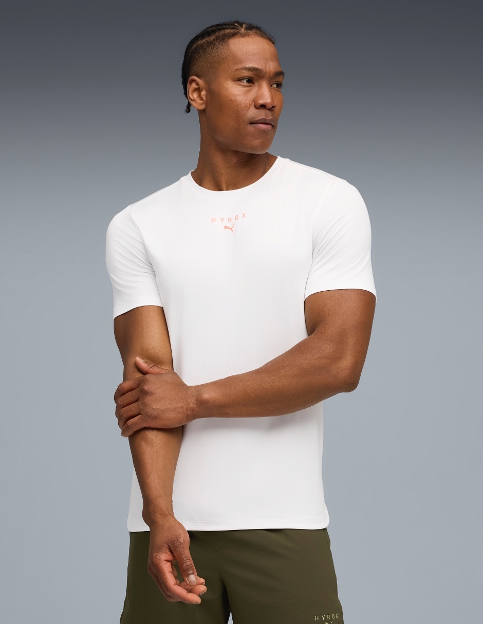 Playera deportiva para entrenamiento M puma x hyrox cloudspun thermoadapt tee de hombre 1