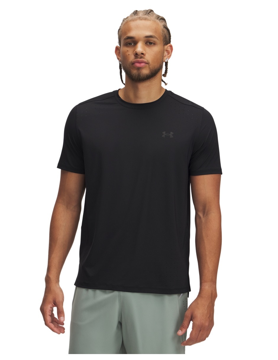 Playera deportiva para correr Ua Launch Elite ShortsLeeve de hombre