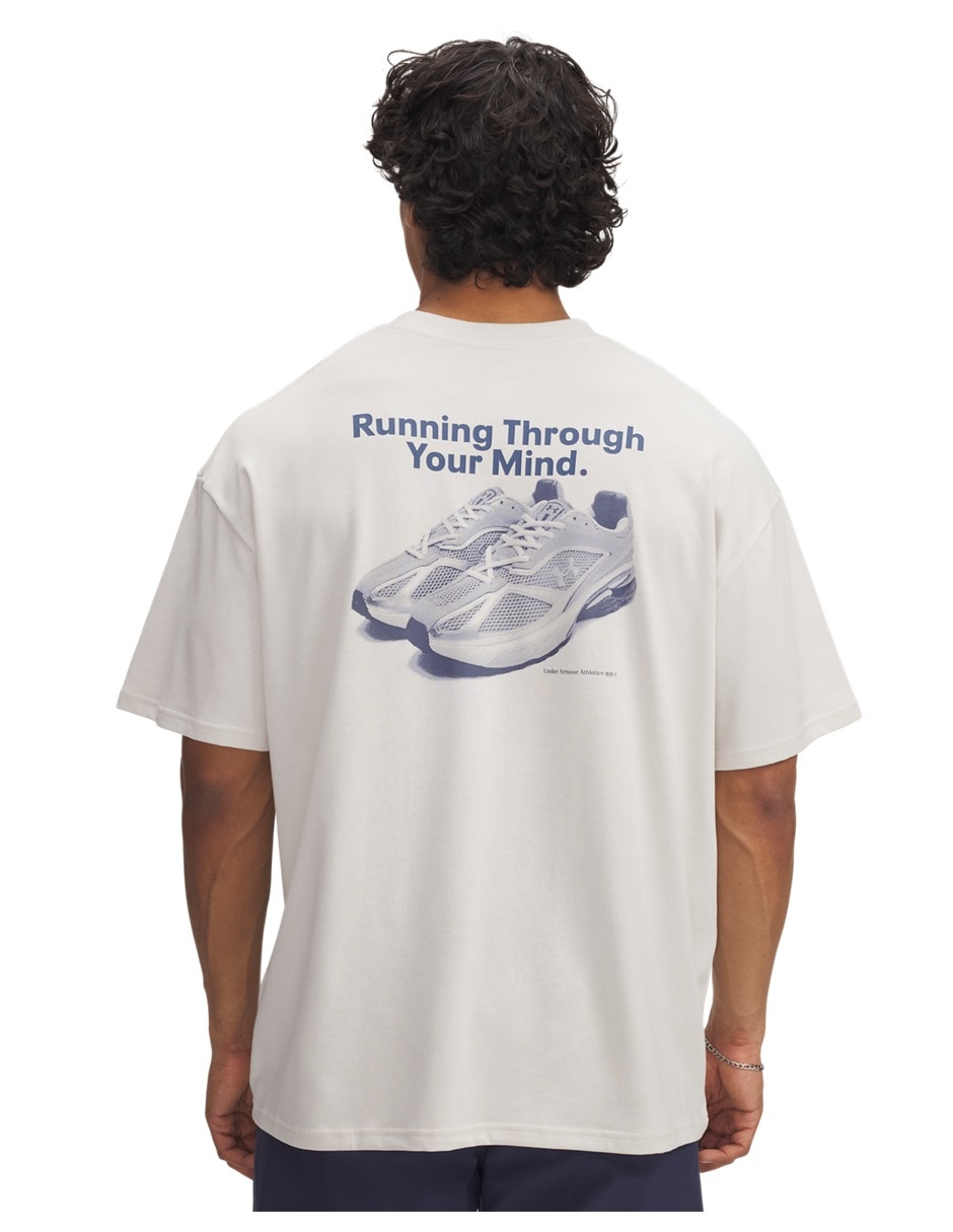 Playera deportiva para entrenamiento UA HWT RUNNING SHOE OS SS de hombre 2
