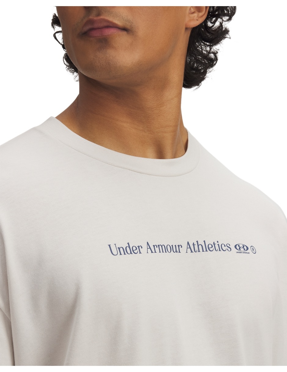 Playera deportiva para entrenamiento UA HWT RUNNING SHOE OS SS de hombre 3