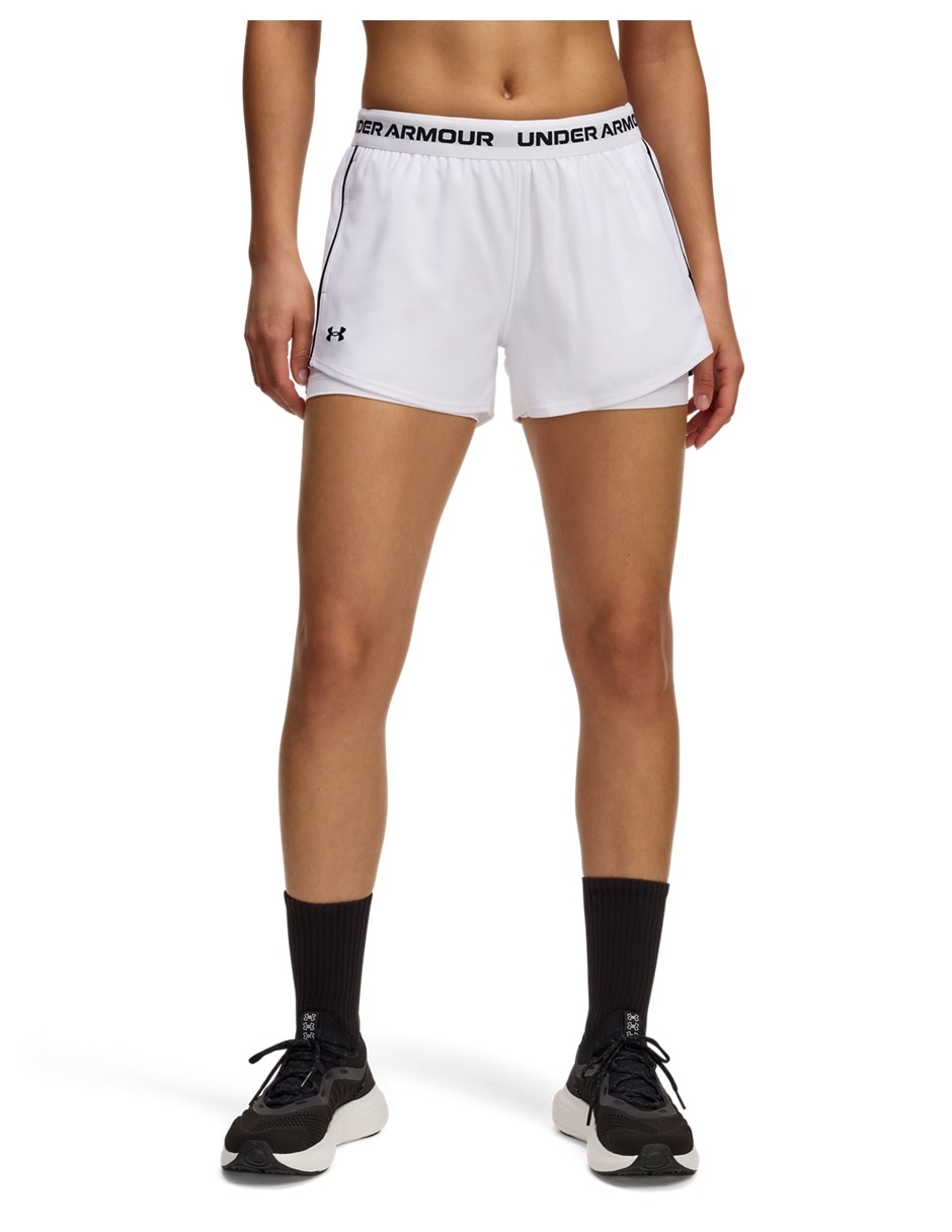Short Under Armour Tech play up 2in1s para entrenamiento mujer
