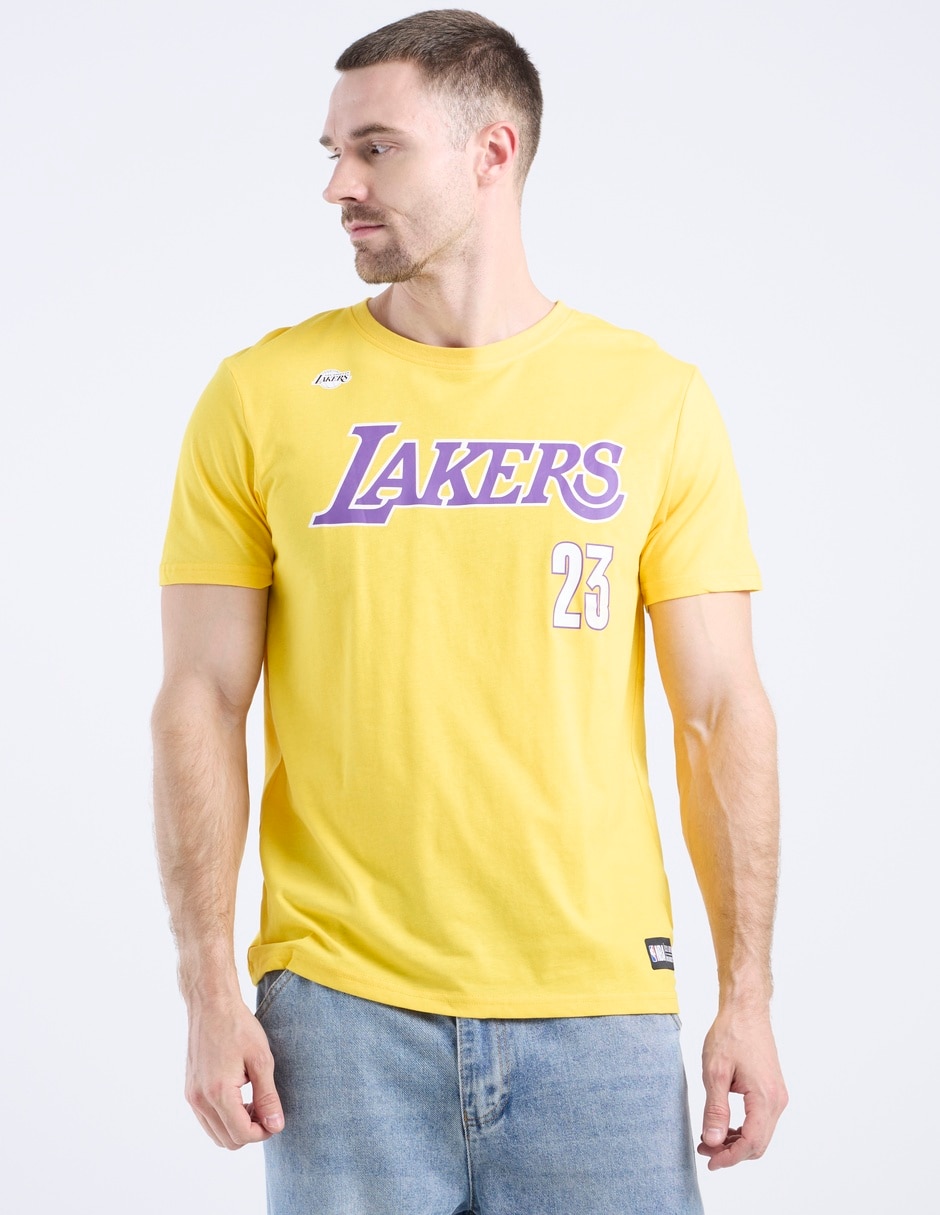 Playera deportiva para básquetbol James Los Angeles Lakers de hombre