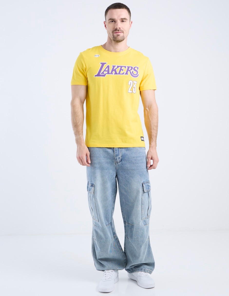 Playera deportiva para básquetbol James Los Angeles Lakers de hombre 3