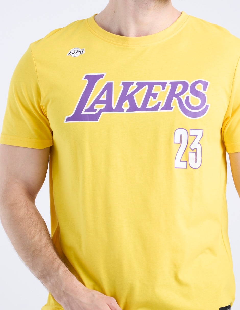 Playera deportiva para básquetbol James Los Angeles Lakers de hombre 4