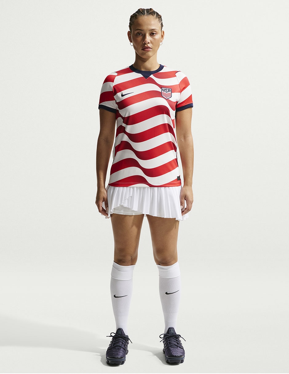 Jersey de Selección de fútbol de los Estados Unidos local manga corta fan para mujer 3