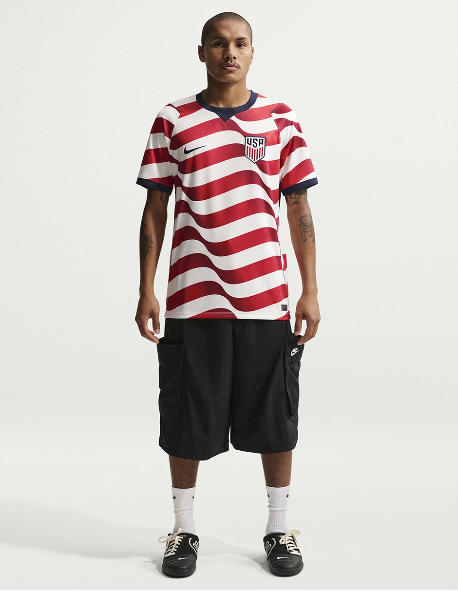 Jersey de Selección de fútbol de los Estados Unidos local manga corta fan para hombre 3