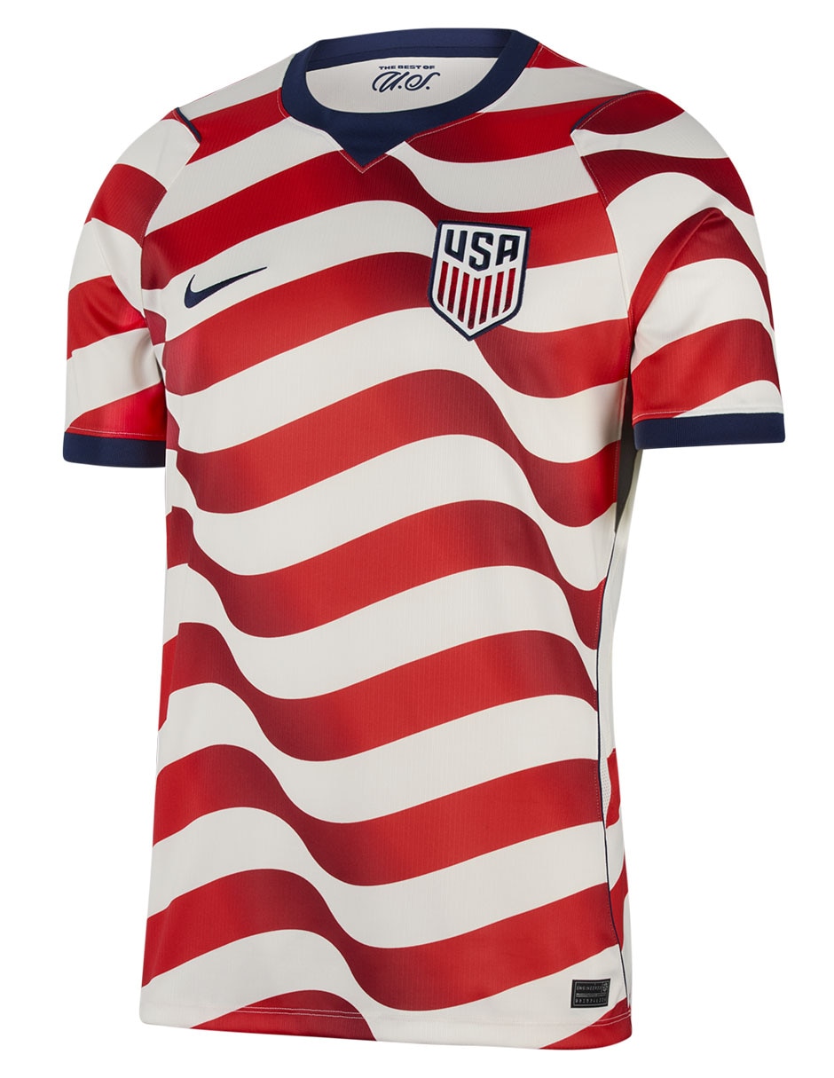 Jersey de Selección de fútbol de los Estados Unidos local manga corta fan para hombre 6