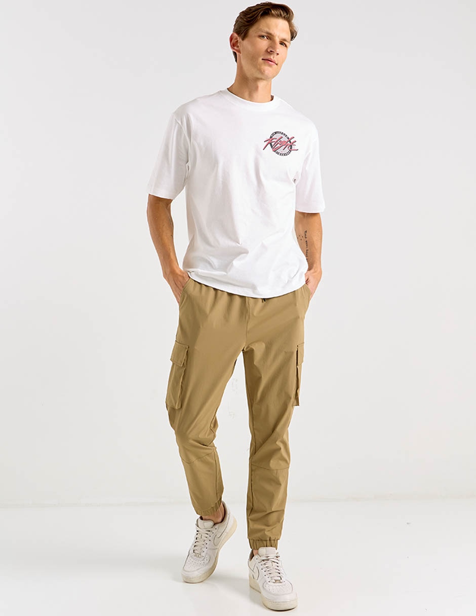 Playera deportiva para básquetbol M J Flt Ss Crew If306 de hombre 3