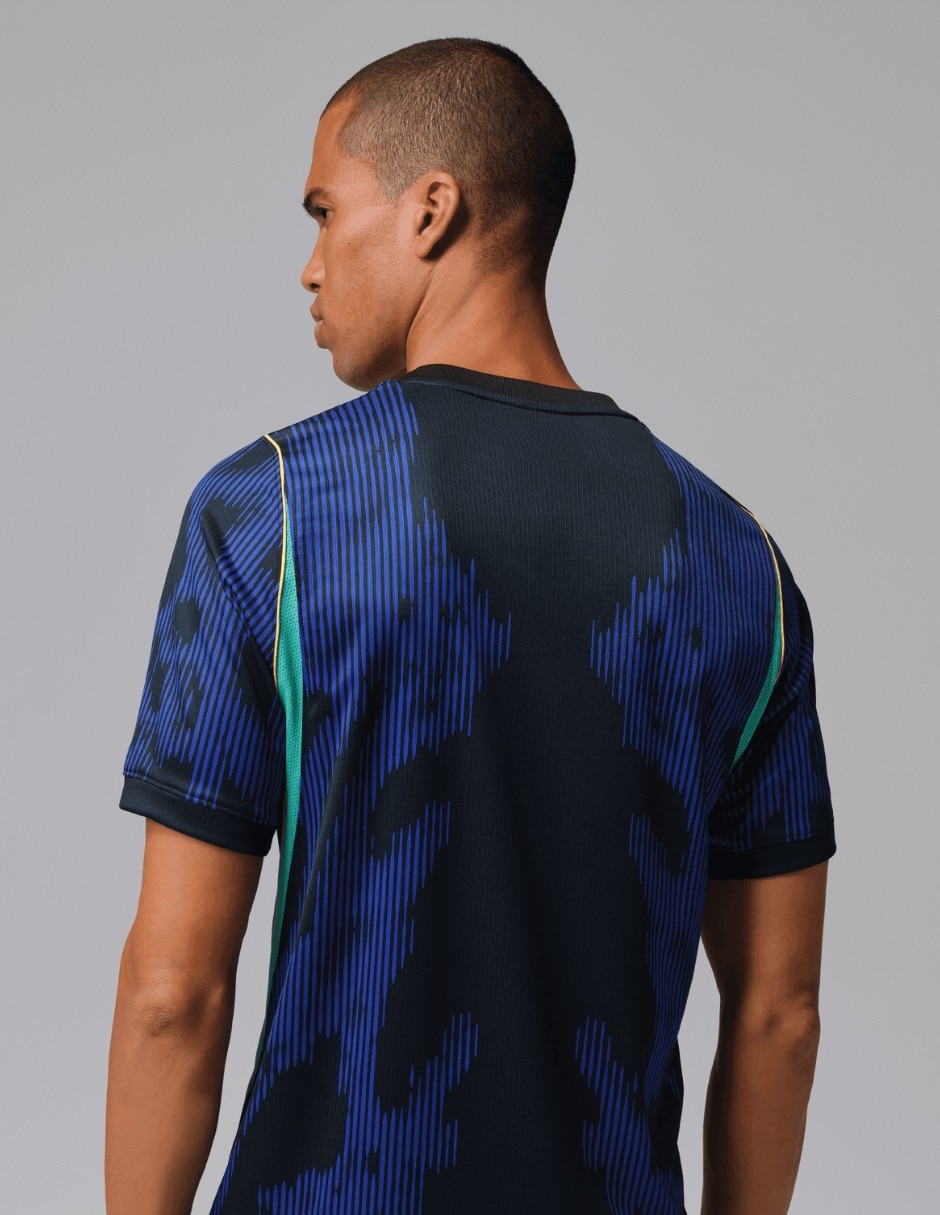 Jersey de Selección de Fútbol de Brasil visitante manga corta fan para hombre 3