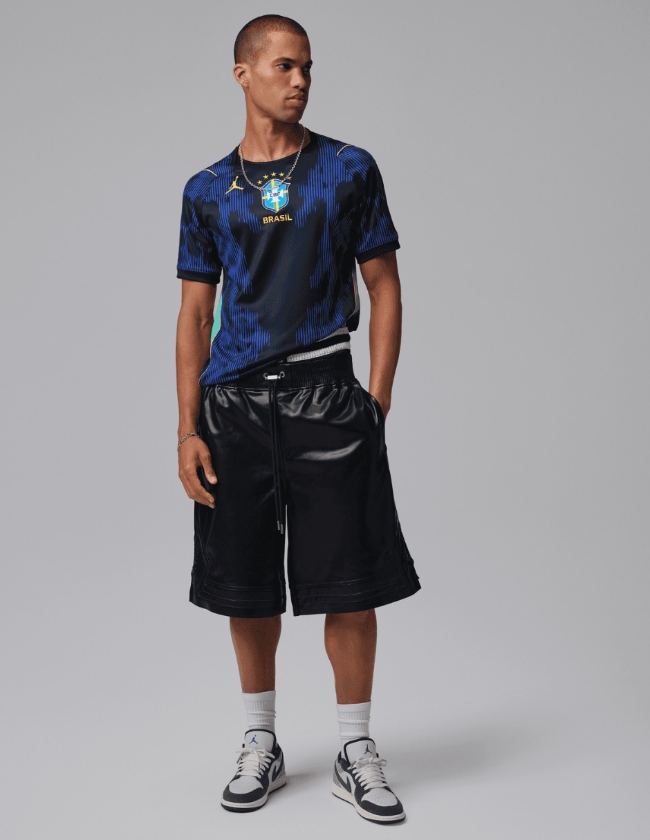 Jersey de Selección de Fútbol de Brasil visitante manga corta fan para hombre 9
