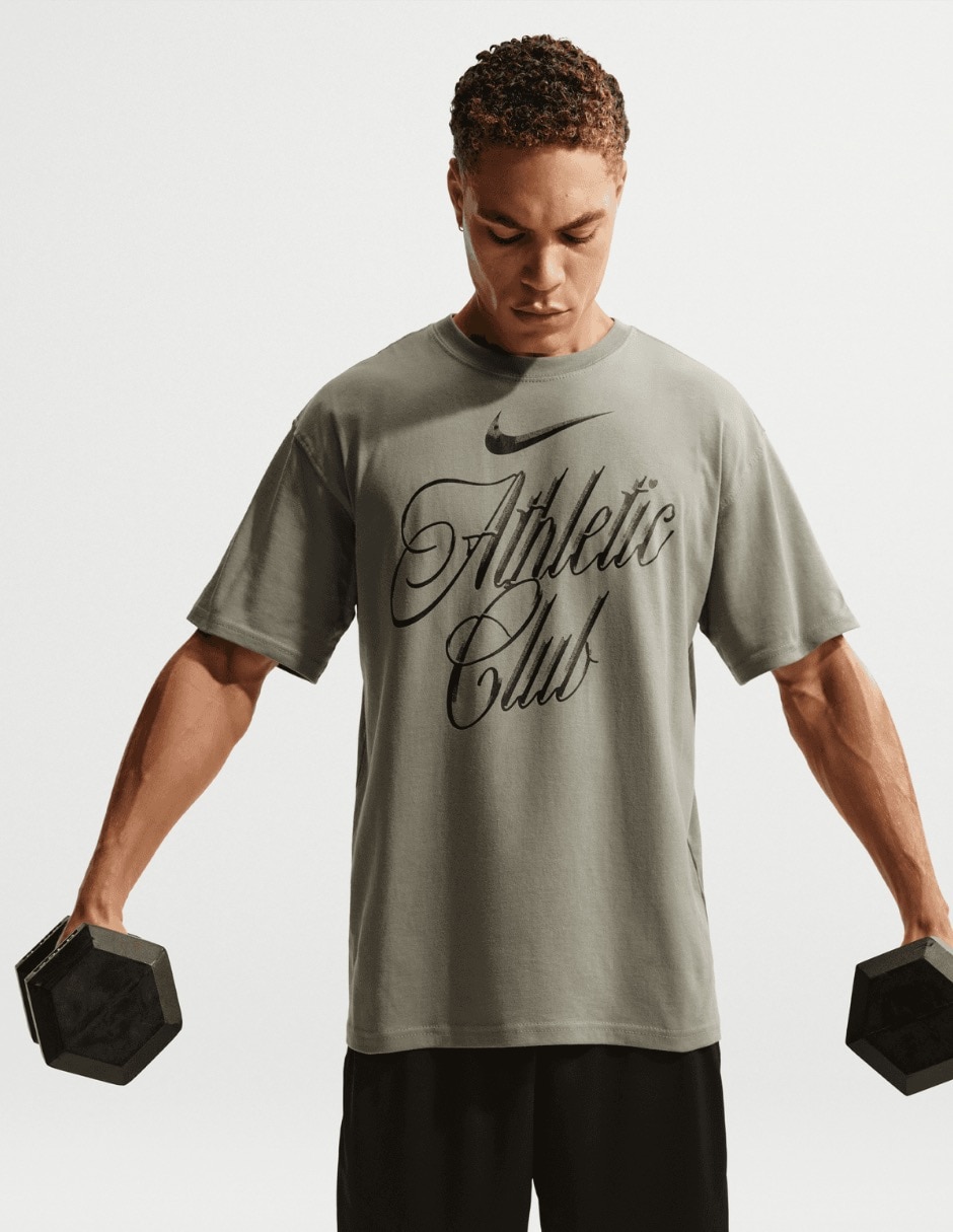 Playera deportiva para entrenamiento M NK TEE LSE NAC SCRIPT IH195 de hombre 4