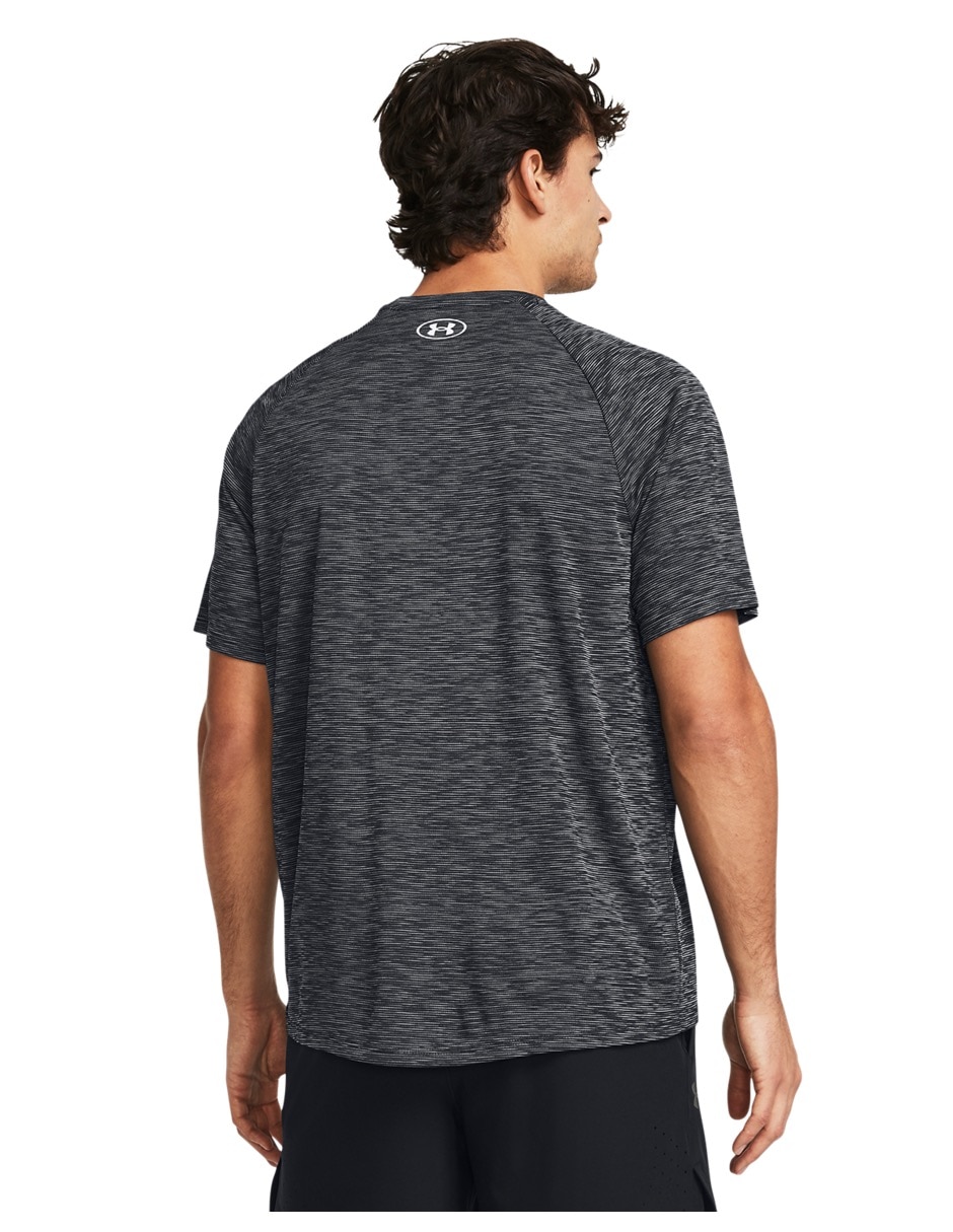 Playera deportiva para entrenamiento Ua Tech Textured ss para hombre 2