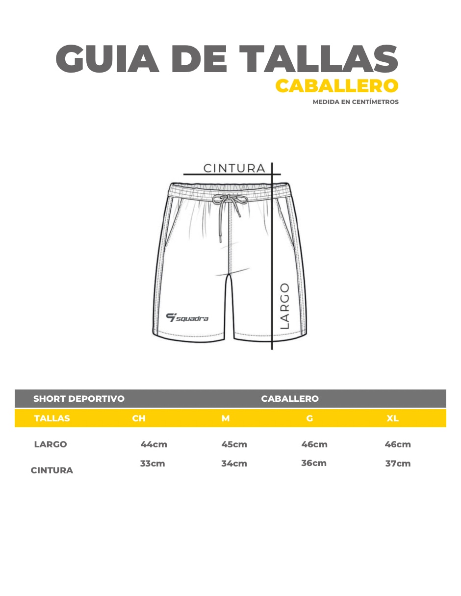 Short con bolsillos Squadra para entrenamiento hombre