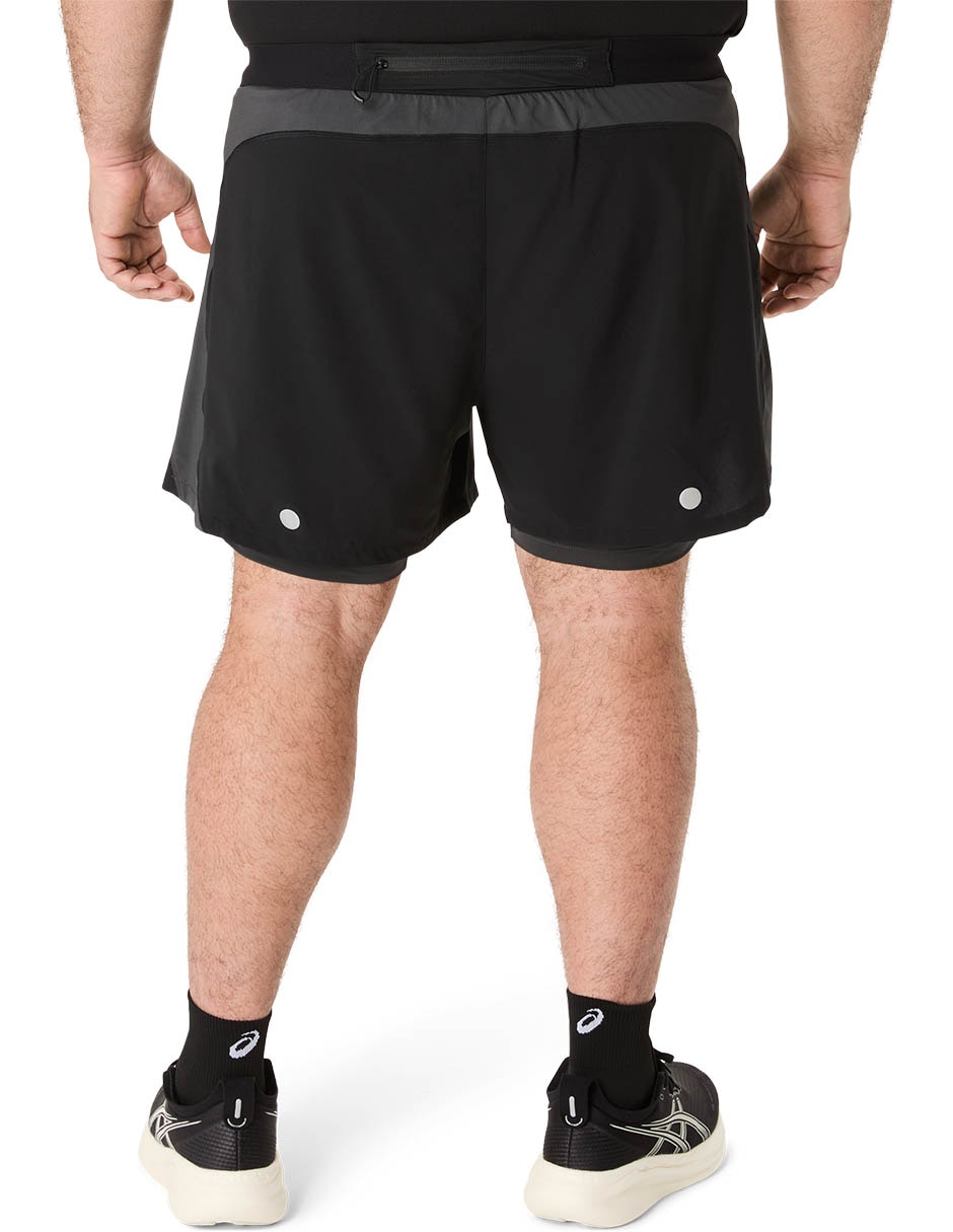 Short con bolsillos Road 2N1 5In para correr hombre 2