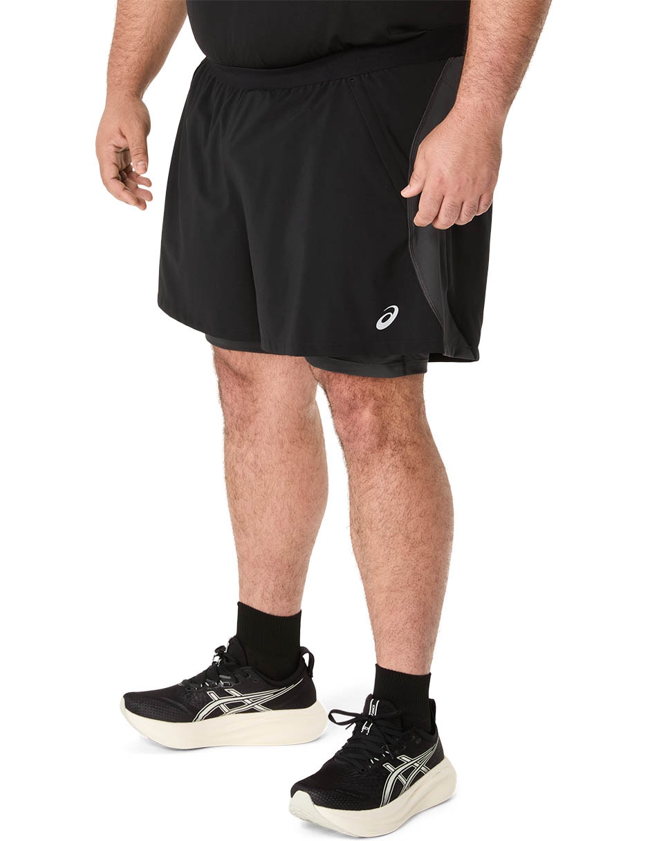 Short con bolsillos Road 2N1 5In para correr hombre 3
