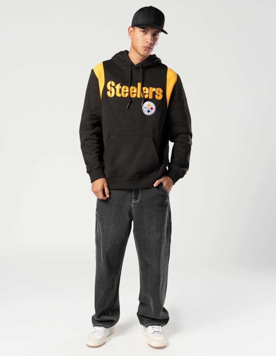 Sudadera Ne Leisure con capucha y bolsa Pittsburgh Steelers unisex 4