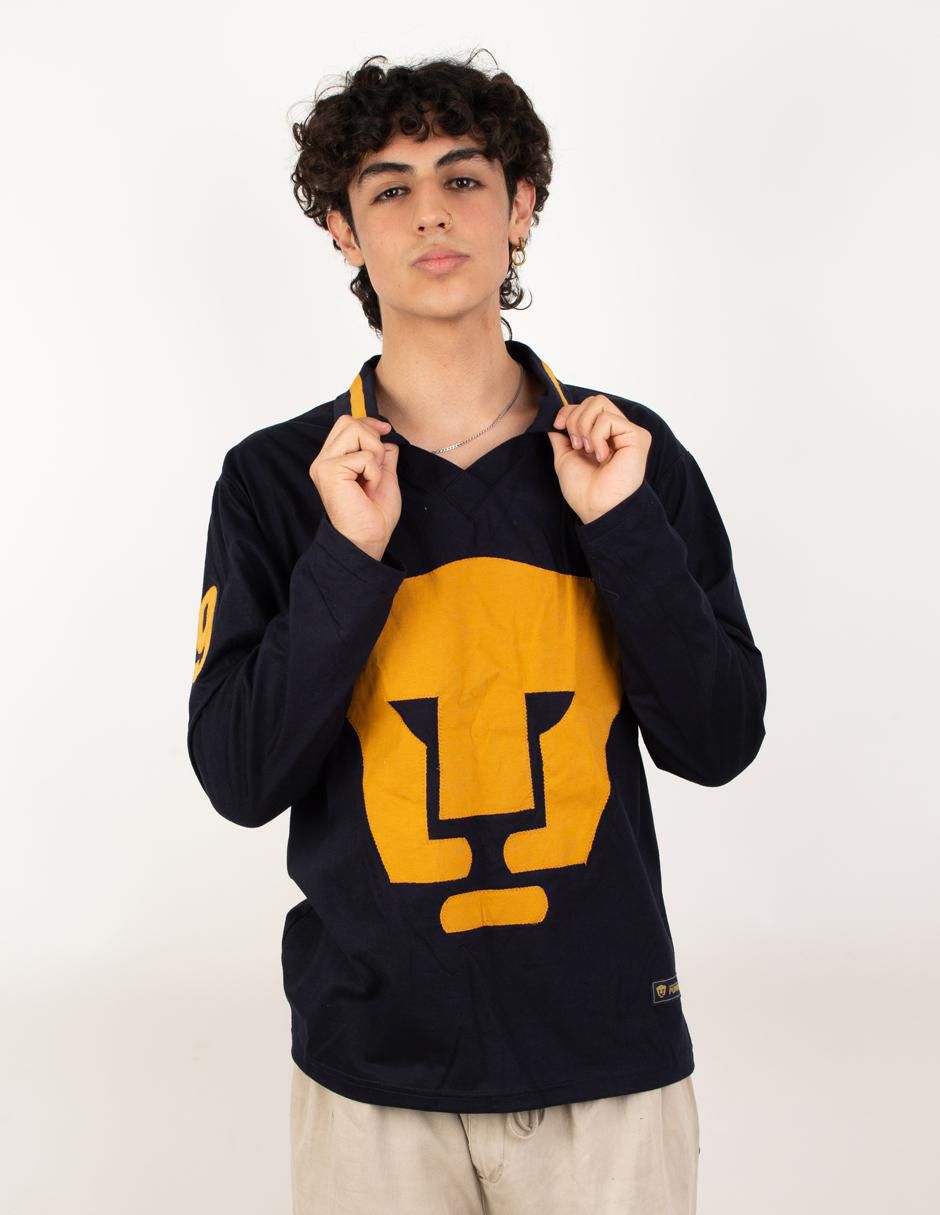 Jersey de Pumas de la UNAM conmemorativo manga larga fan para hombre 8