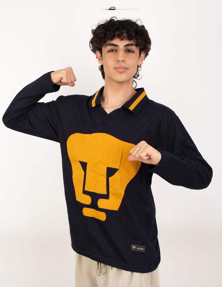 Jersey de Pumas de la UNAM conmemorativo manga larga fan para hombre 9