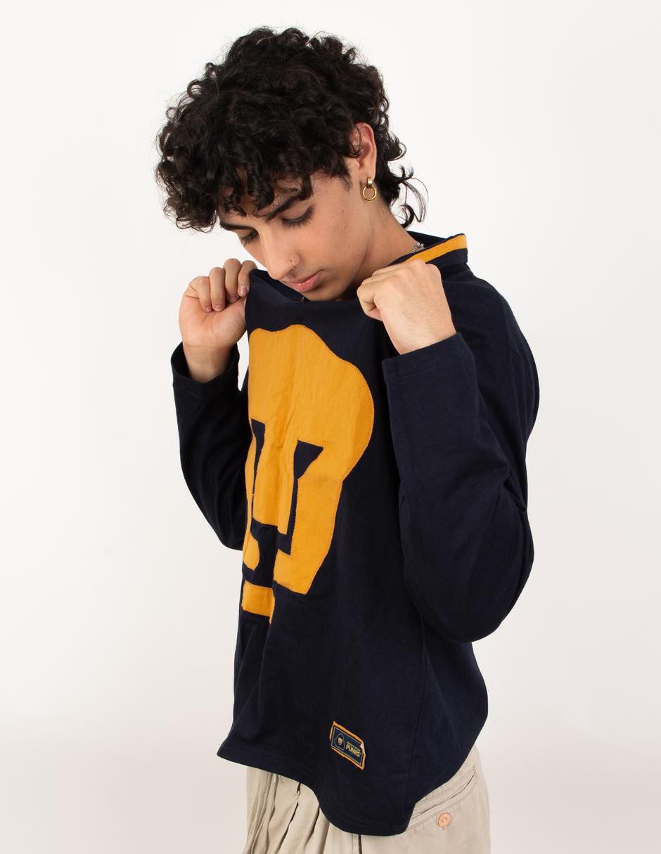 Jersey de pumas de la UNAM conmemorativo manga larga para hombre 4