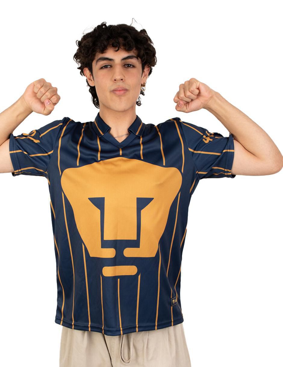Jersey de Pumas de la UNAM conmemorativo manga larga garra azul hombre