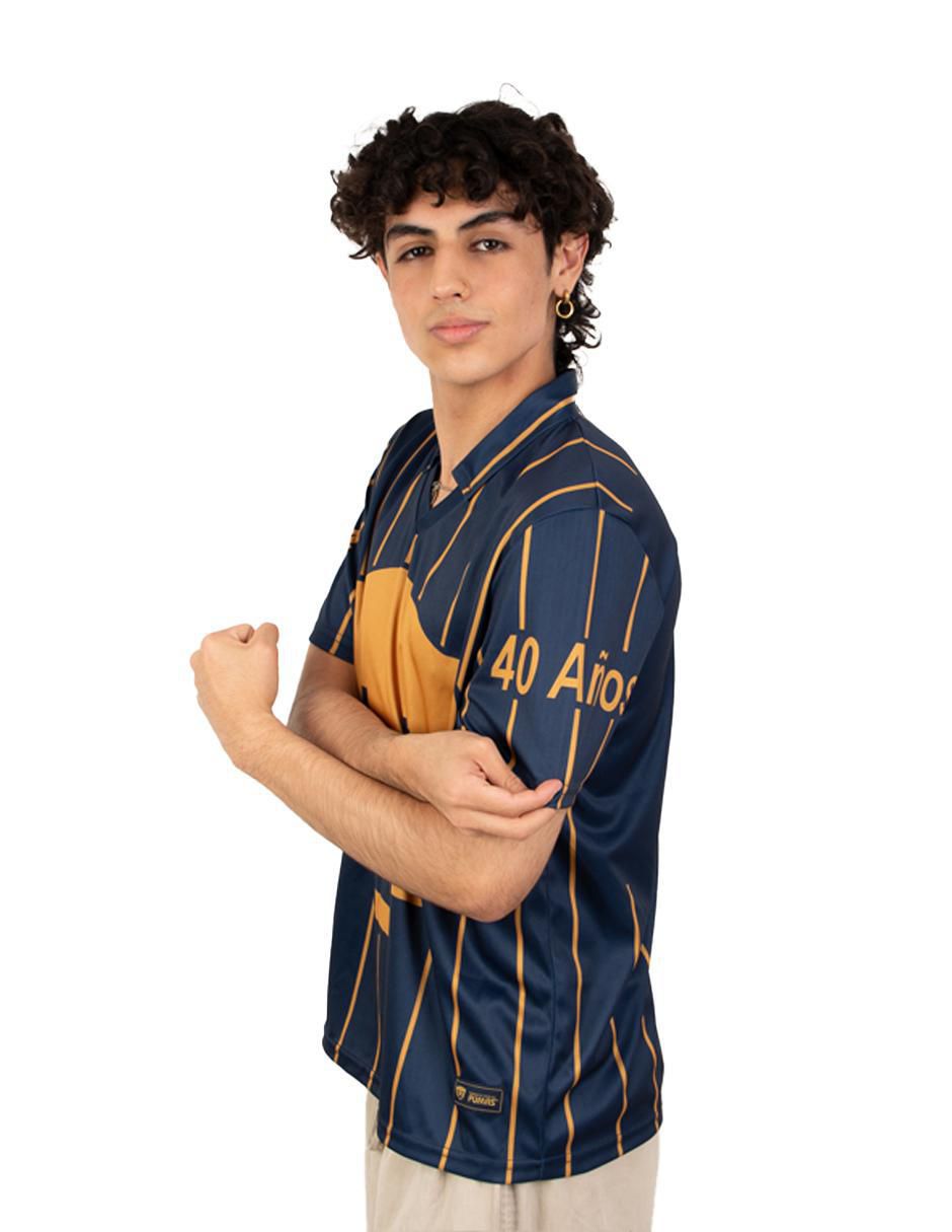 Jersey de Pumas de la UNAM conmemorativo manga larga garra azul hombre