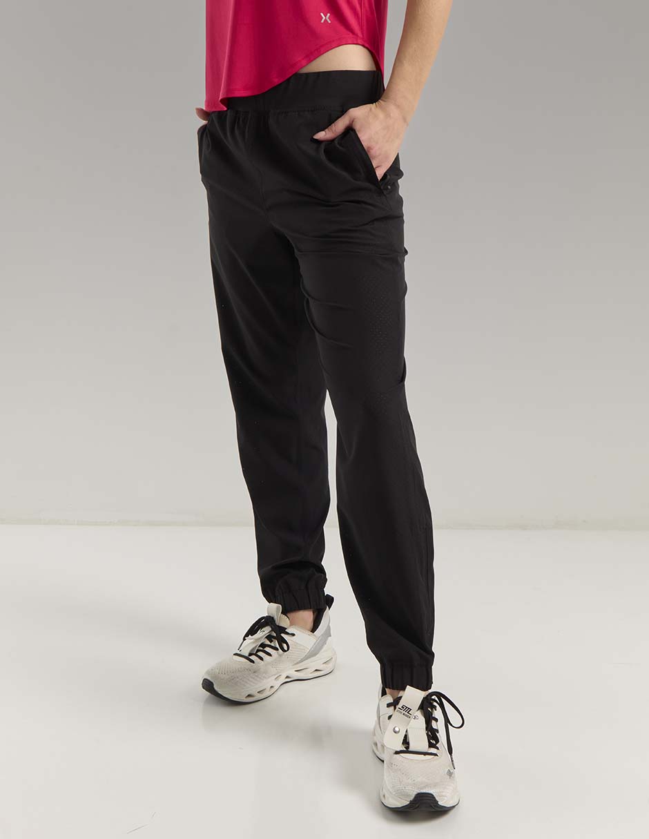 Conjunto deportivo regular con elástico para mujer