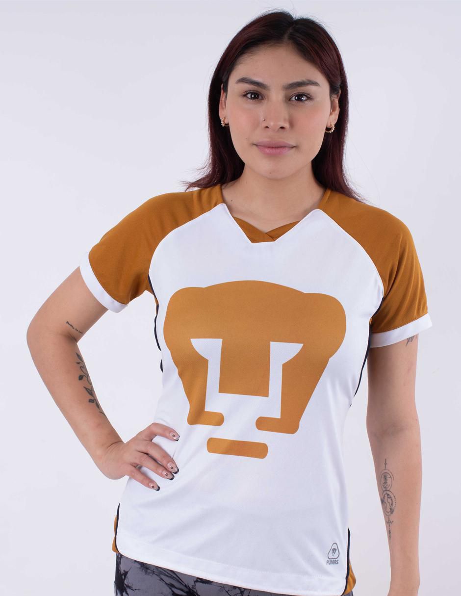 Jersey de Pumas de la UNAM conmemorativo manga corta para mujer 2