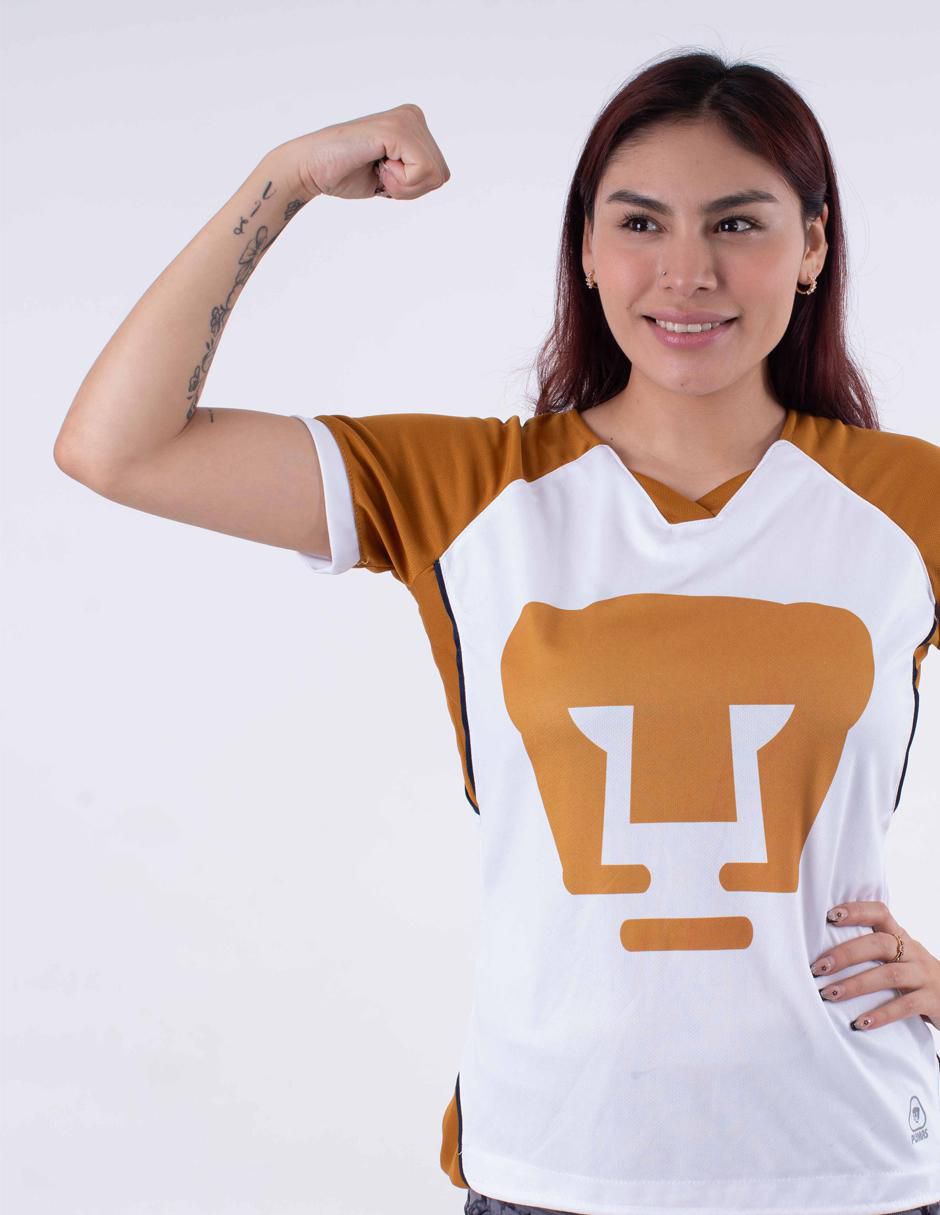 Jersey de Pumas de la UNAM conmemorativo manga corta para mujer 3