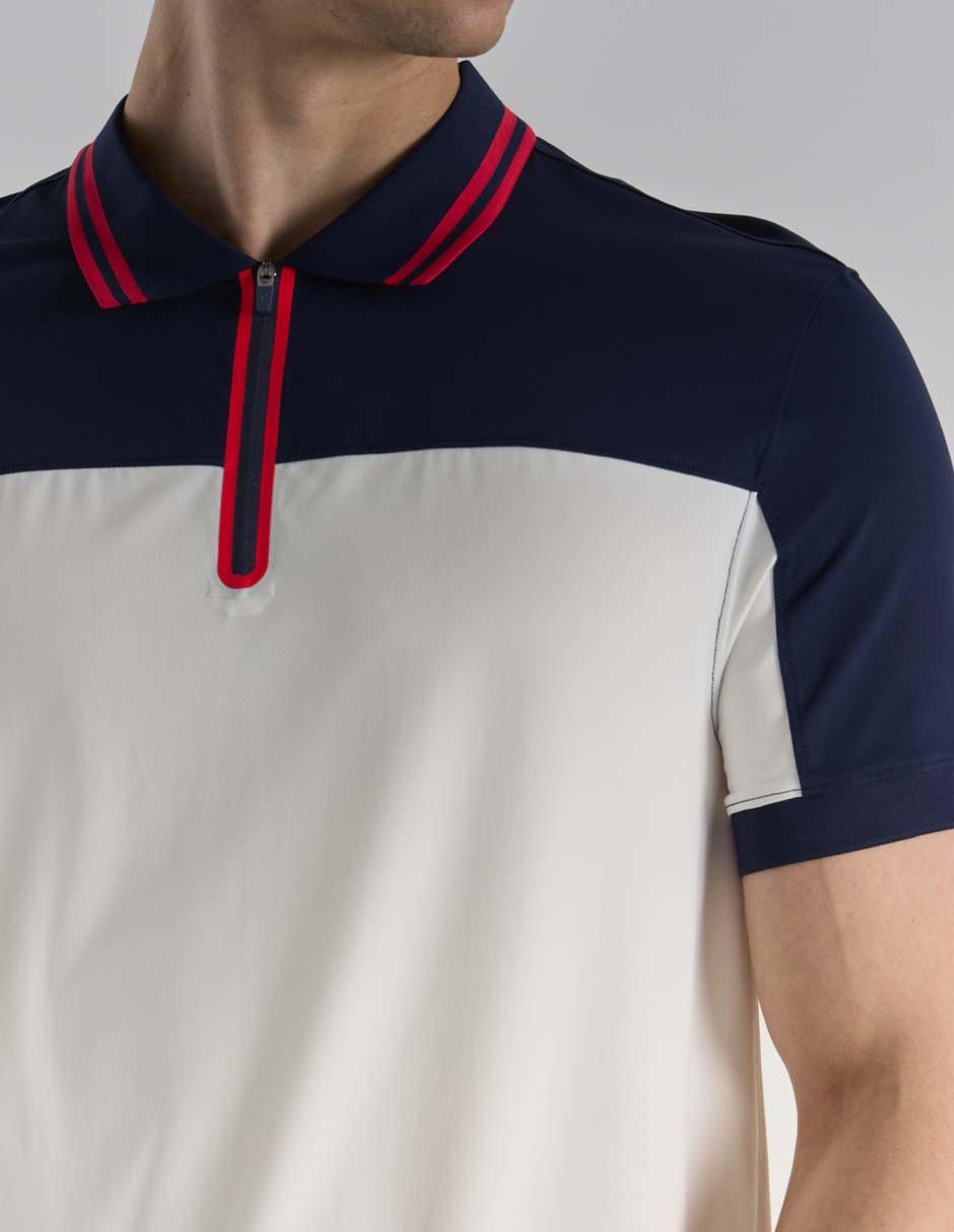 Playera tipo polo tennis para hombre 4