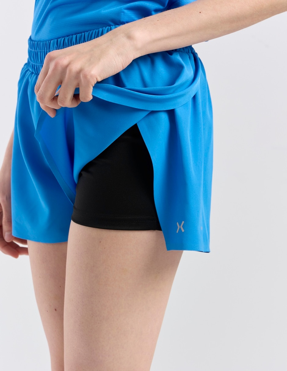 Short con malla X10 para correr mujer 5