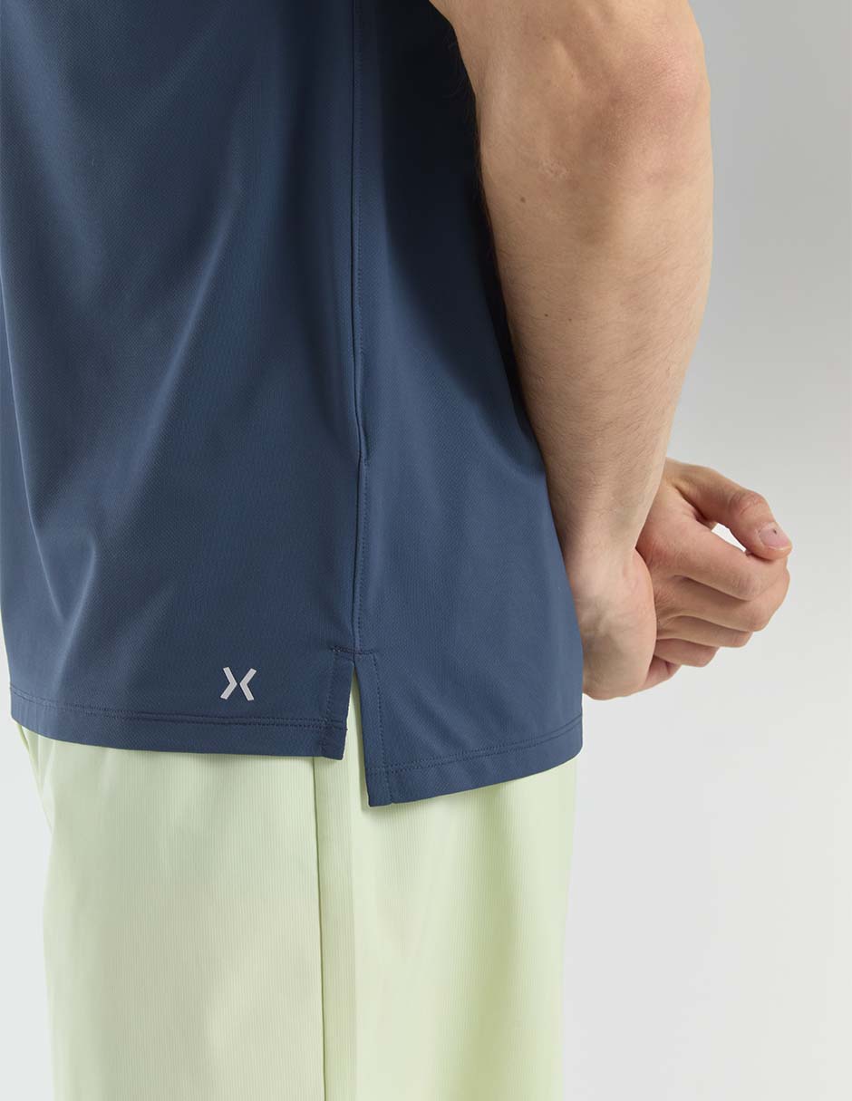 Playera tipo polo tennis X10 para hombre