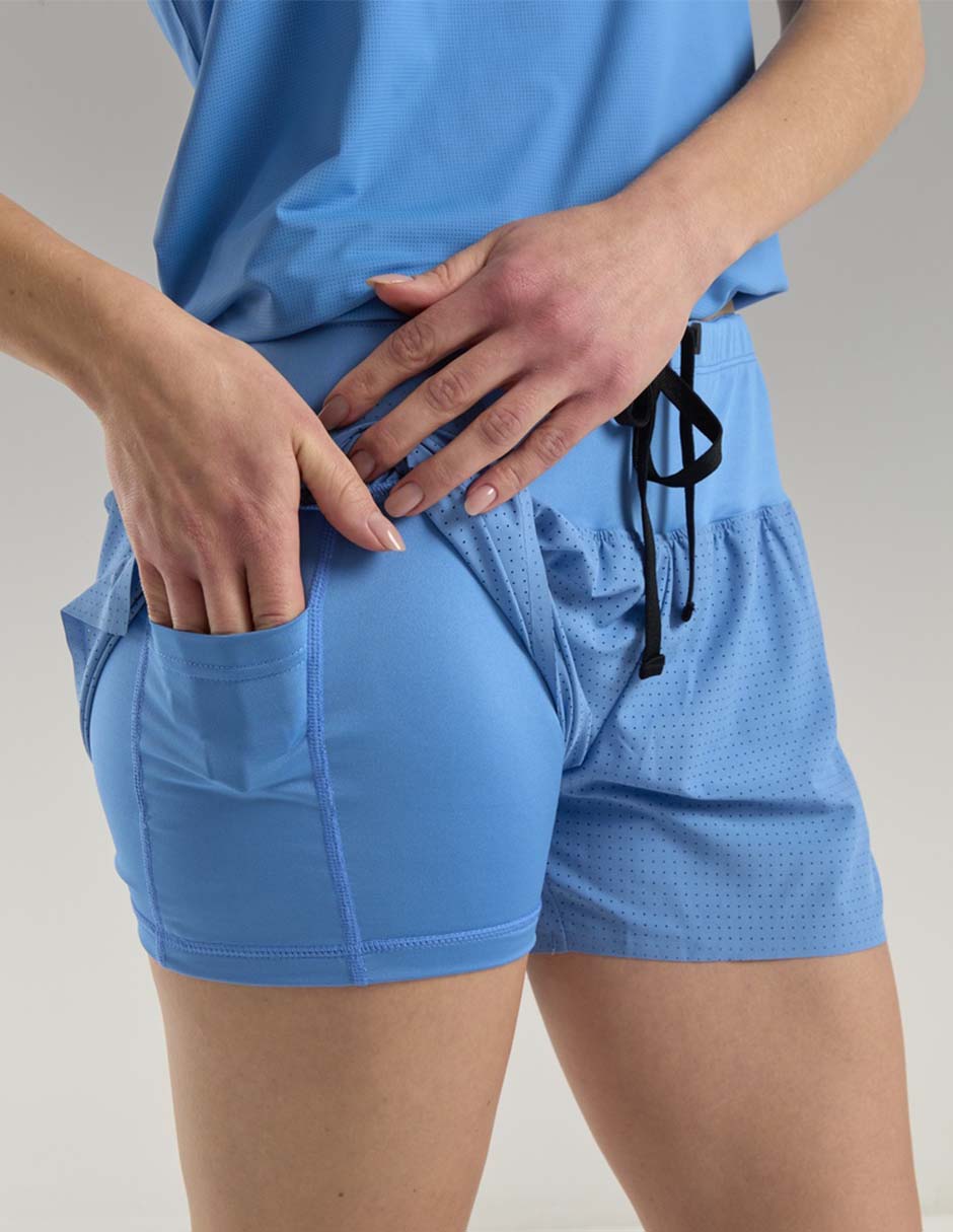 Short con malla bolsa oculta para correr mujer 5