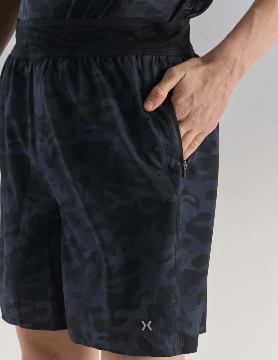 Short con malla con bolsillos X10 para entrenamiento hombre