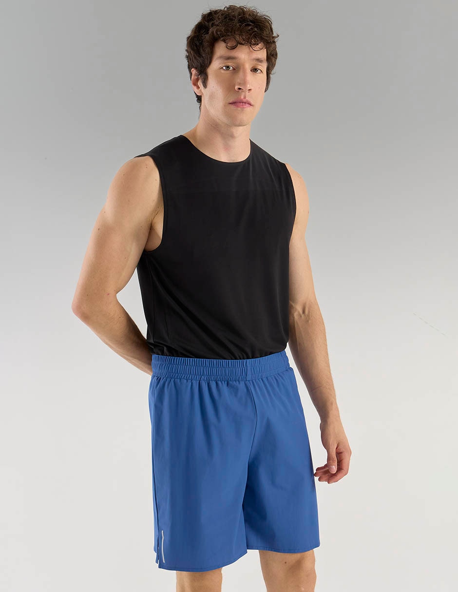 Short con malla para correr hombre