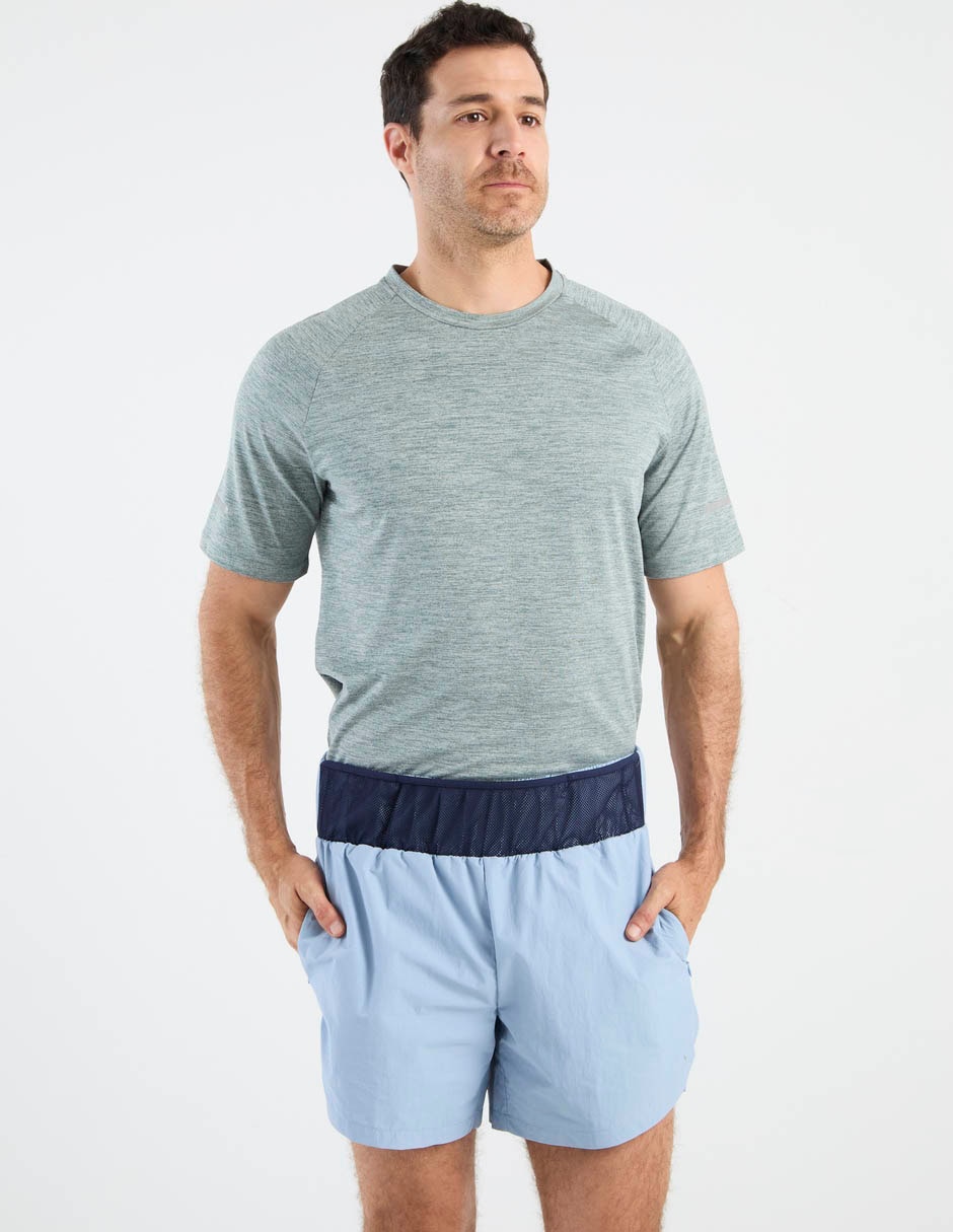 Short con malla con bolsillos para correr hombre Short con malla con bolsillos para correr hombre