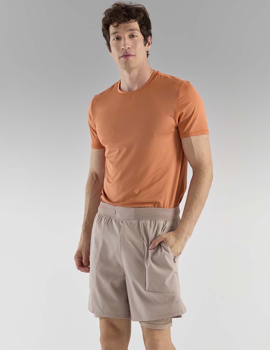 Short con malla con bolsillos para entrenamiento hombre Short con malla con bolsillos para entrenamiento hombre