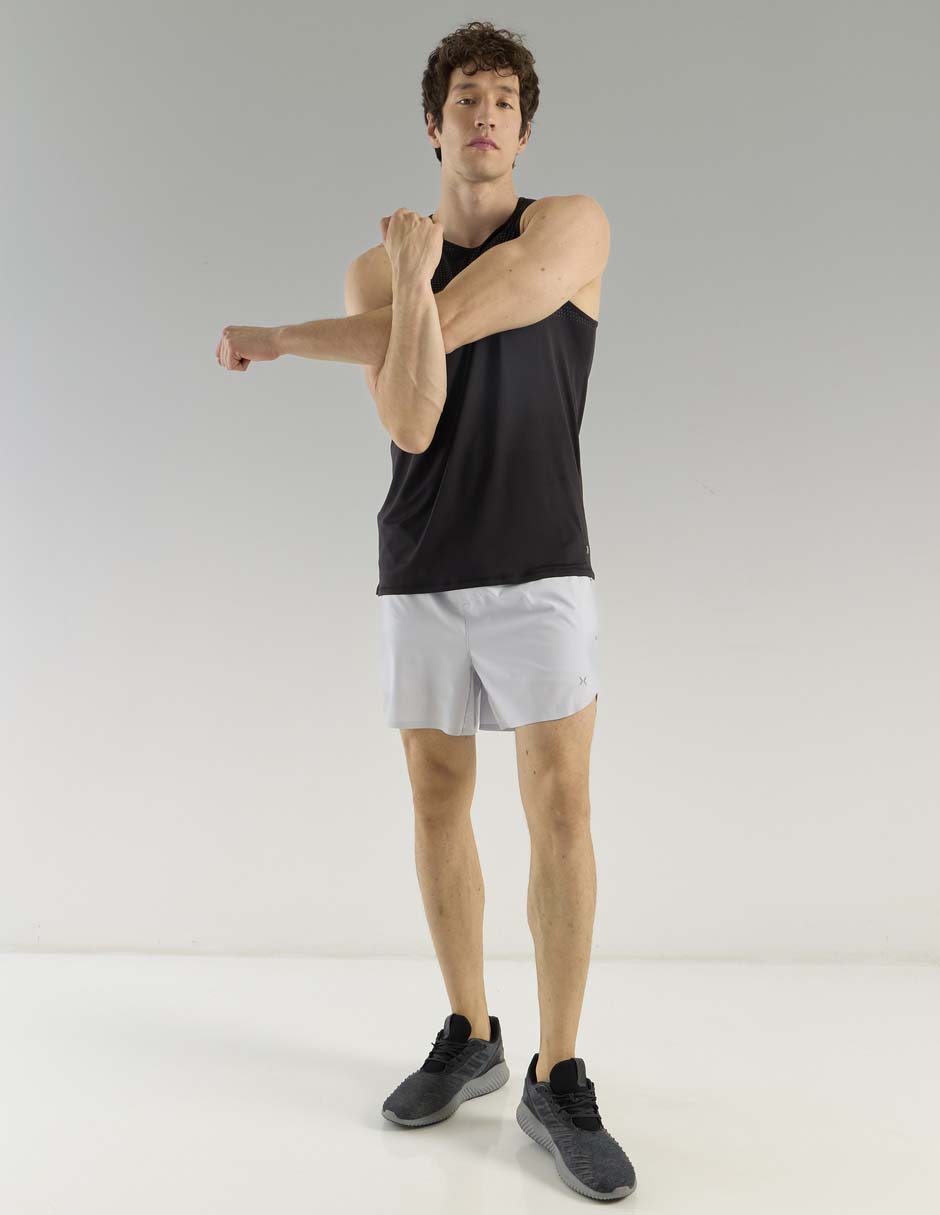 Short con malla con bolsillos X10 para correr hombre