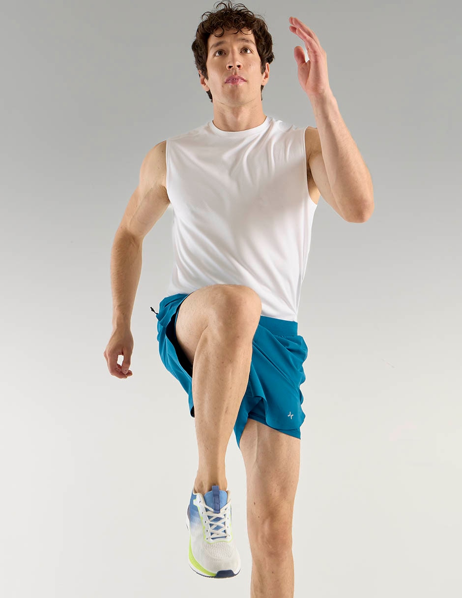 Short con malla con bolsillos  para correr hombre 2