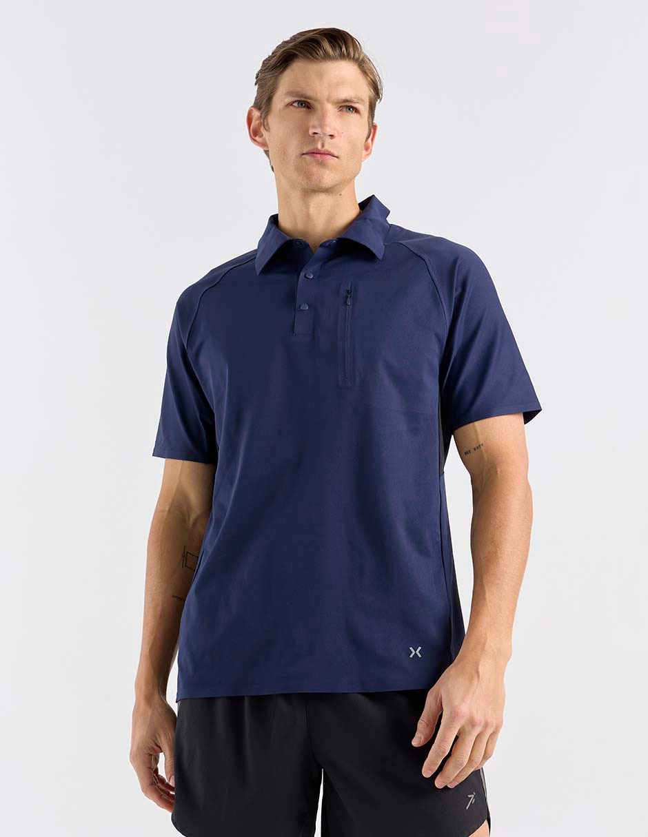 Playera tipo polo senderismo para hombre 2