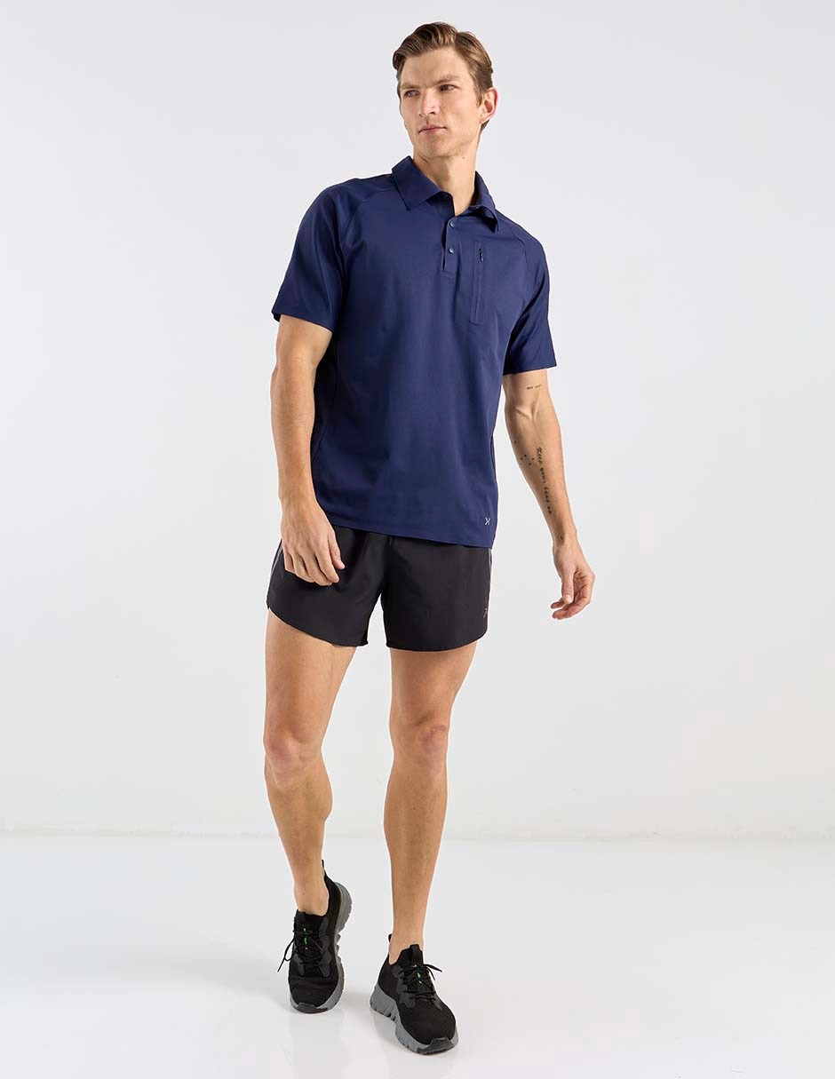 Playera tipo polo senderismo para hombre 3