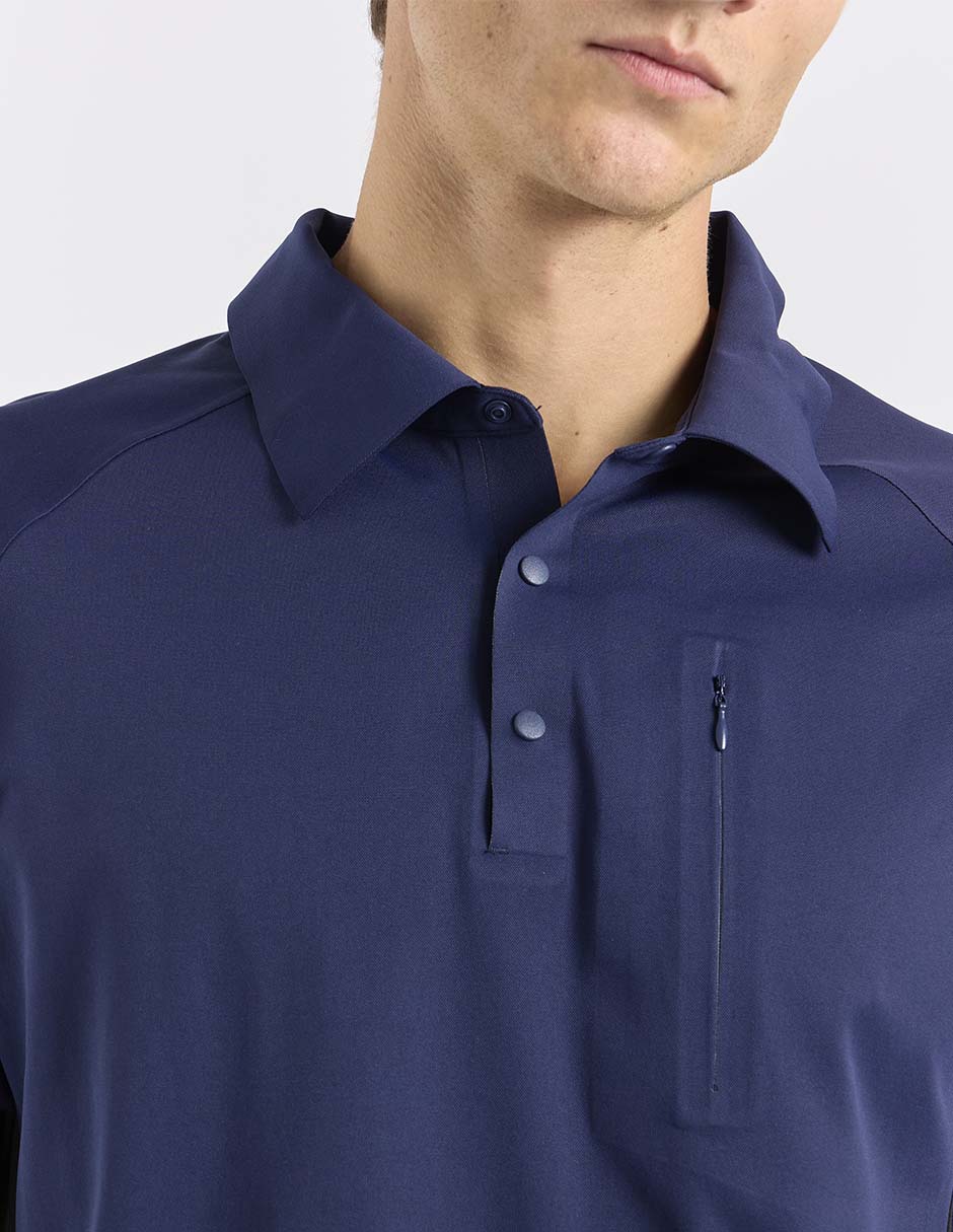 Playera tipo polo senderismo para hombre 4