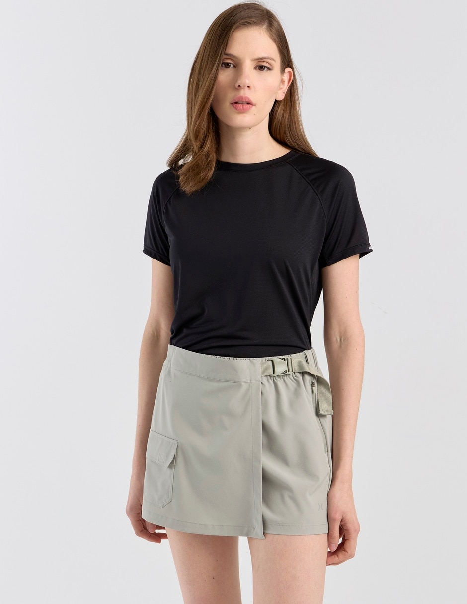 Playera deportiva térmico para correr X10 de mujer