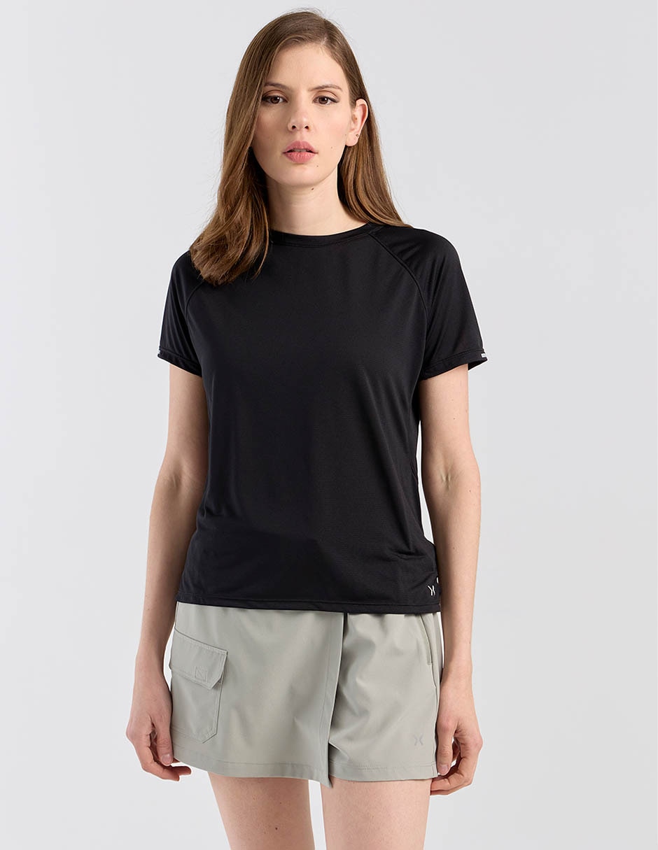 Playera deportiva térmico para correr X10 de mujer
