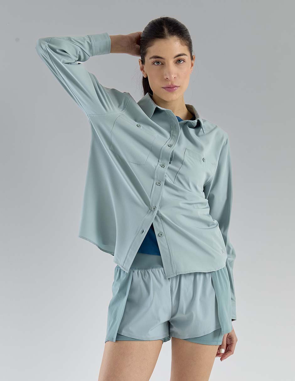 Playera deportiva para senderismo de mujer 3