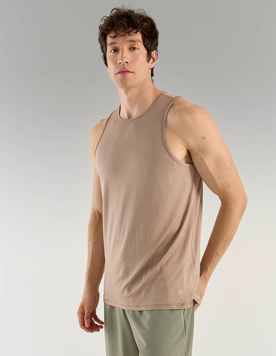Playera tank para correr de hombre